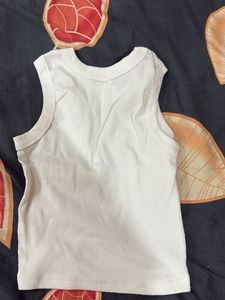 Ribbed Tank Top with Bows