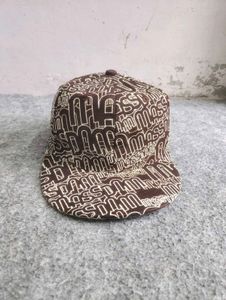Brown All-Over Logo fittef cap