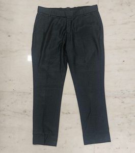 Dark Gray Stitched Formal Pants