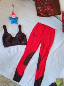 Very Useful Gym Tight Leggings With Sports Bra
