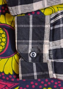 🏷️ Men's Black White Checkered Shirt | 100% Cotto