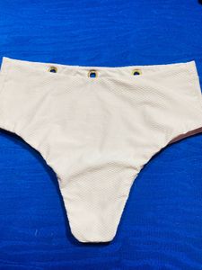 Textured High-Waisted bodyshape Bikini Bottom