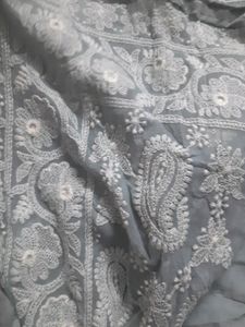 Luckhnawi Pure Georgette Saree