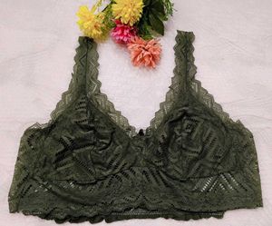 Green Lace humkemoller brallet top
