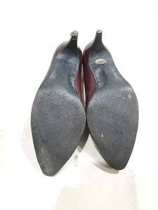 Classic Burgundy Kitten Heels