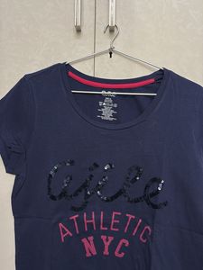 Navy Blue "Gille Athletic NYC" T-Shirt