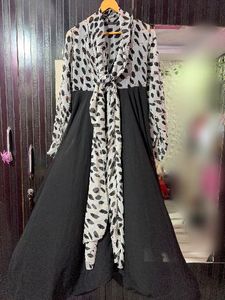 Chic Leopard Print Midi Dress (first pic is inspo)