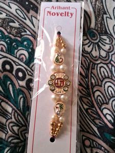 Decorative Rakhi with Pearls &amp; Stones set of  2Pc