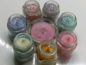 Handmade Scented Jar Candles set of 8
