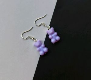Lavender Gummy Bear Earrings