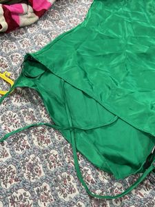 Stunning Emerald Satin Slip Dress