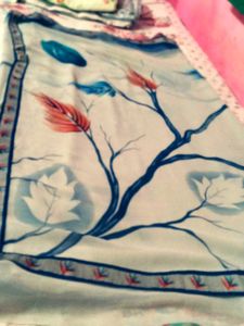 Beautiful Floral Print Saree
