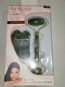 Facial Roller With Gua Sha Set, Unused