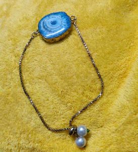 Gemstone &amp; Pearl Charm Necklace