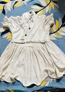 Elegant Pleated Belted Dress
