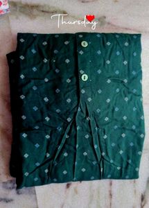 Fusion Green Printed Kurta