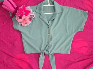 Sale_Cute Oversized Green Shirt #FreeUpSale