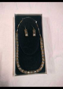 Unique Statement Necklace and Earring Set