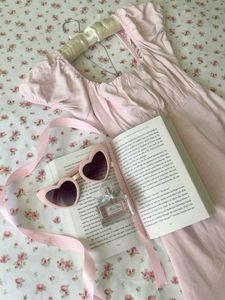 y2k Pastel Pink Cottagecore Dress