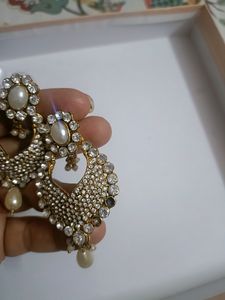 Beautiful Designer Party Wear Earrings With Stones