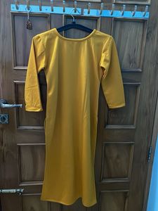 Yellow Embroidered Kurta