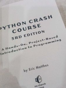 Python Crash Course 3rd Edition Book