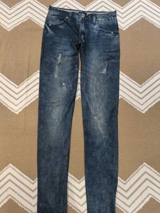 Distressed look Blue jeggings