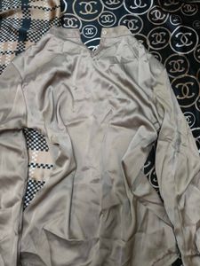 Elegant Satin Blouse with Bow Detail