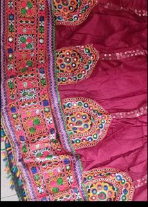 Embroidered Lehenga Choli Set with nacklesh