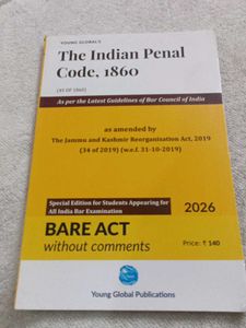Indian Penal Code, 1860 - Bare Act