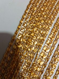 Gold plated chain set of 9