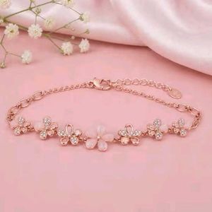 Floral Rose Gold Bracelet