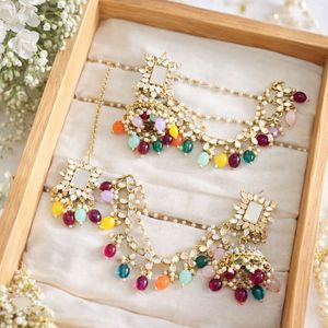 Earrings with Maang Tikka