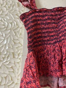 Chic Smocked Ruffle Crop Top