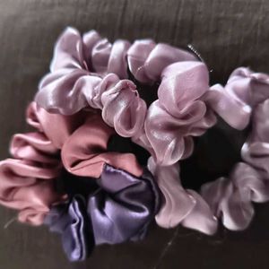 Set of 3 Satin Scrunchies