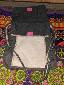 Unique Boho Denim Messenger Bag