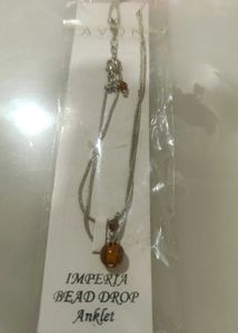 Avon Imperia Bead Drop Anklets - AMBER