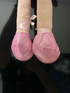 beautiful pink plush bellerina doll