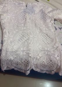 Elegant White Lace Top