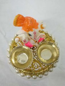 Ganesha roli chawal plate / Showpiece