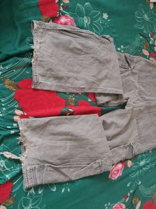 Grey Cargo Jeans
