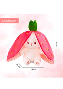 Adorable Strawberry Bunny Plush Toy