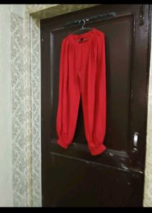 Yellow Printed Kurta set Red Dupatta and  lower