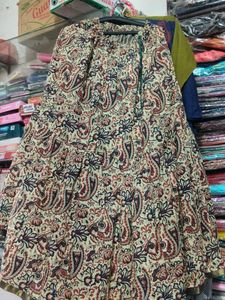 Boho Paisley Print Maxi Skirt
