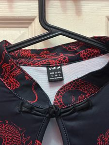 Dragon Print Mini Dress