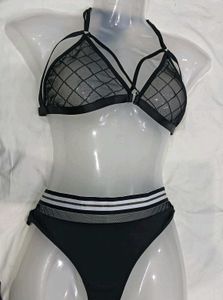 Sheer Black🪔 Bra &amp; Panty Set