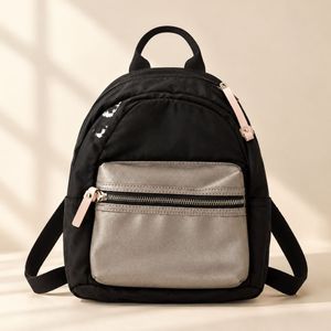 Stylish Black Mini Backpack