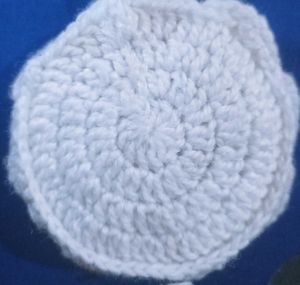 Handmade Crochet Rose Keychain Charm