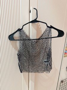 Sequin mesh top