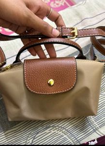 Stylish Nylon &amp; Leather Crossbody Bag